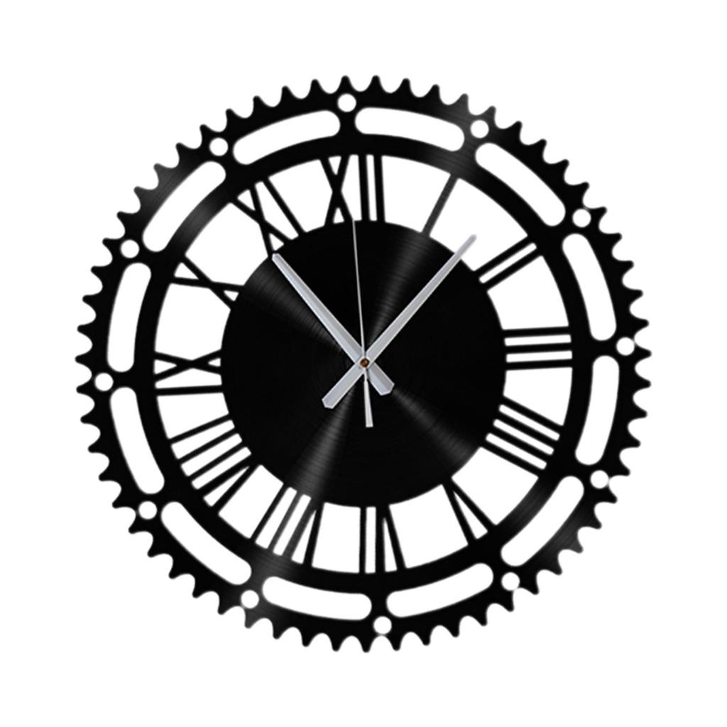 Chic Round Wall Clock Stylish Home Decor Accent for Study Room