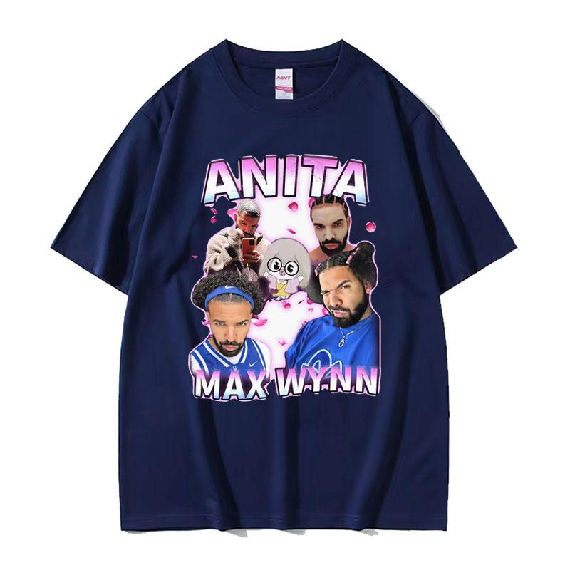 Anita Max Wynn Drake Funny Meme Graphic Tshirts Men Womens Vintage Hip Hop Style Tshirt 100 Cotton Short Sleeve T Shirt Tops