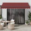 Manual Awning Burgundy Red 350x250 Cm