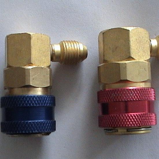 R134A 90° Quick Connect QC-15LH for Car A/C Refrigerant Charging