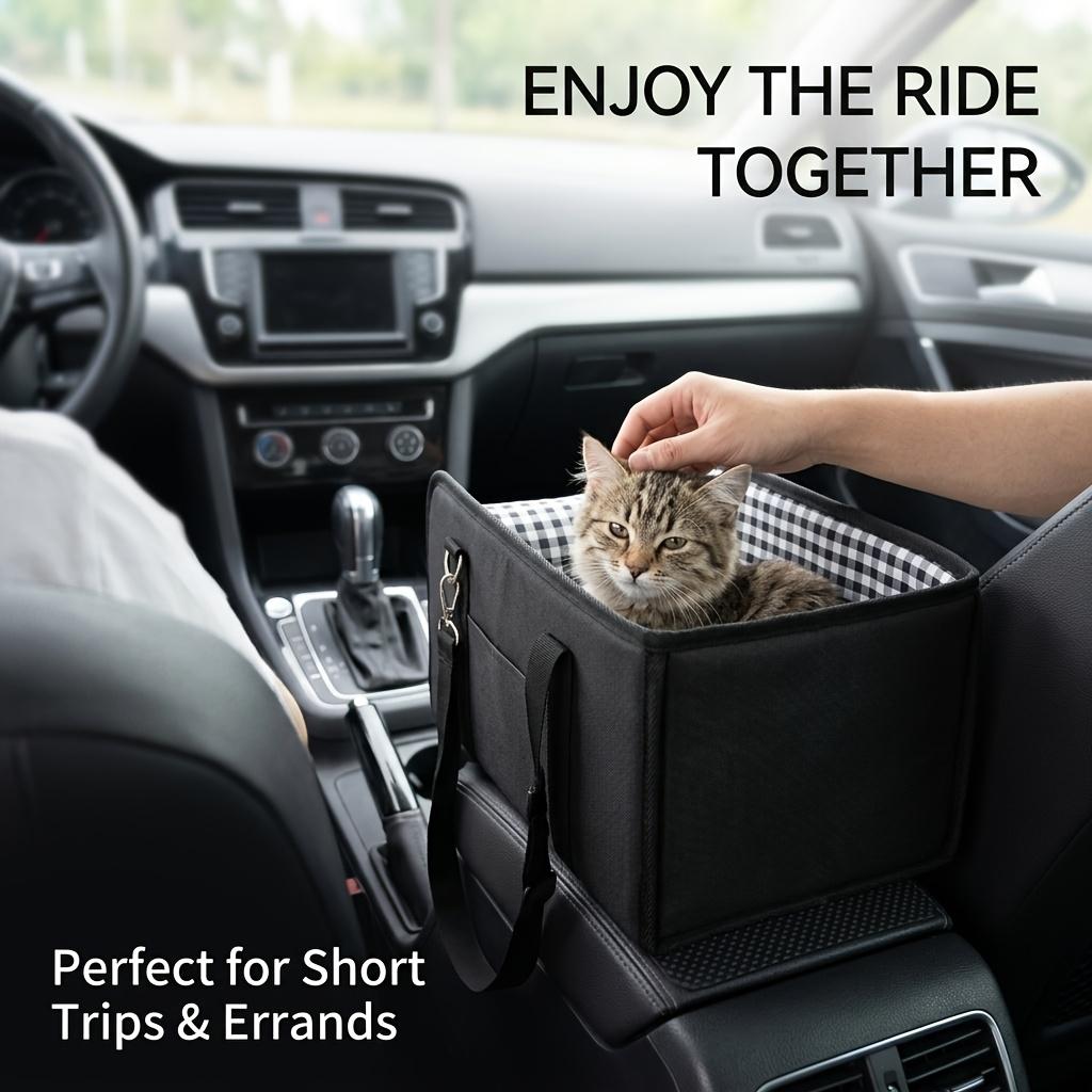 Foldable Dog Car Seat Anti Slip Pet Booster Seat With Safety Sturdy Frame Cushion Portable Heightening Seat For Small Dogs Under