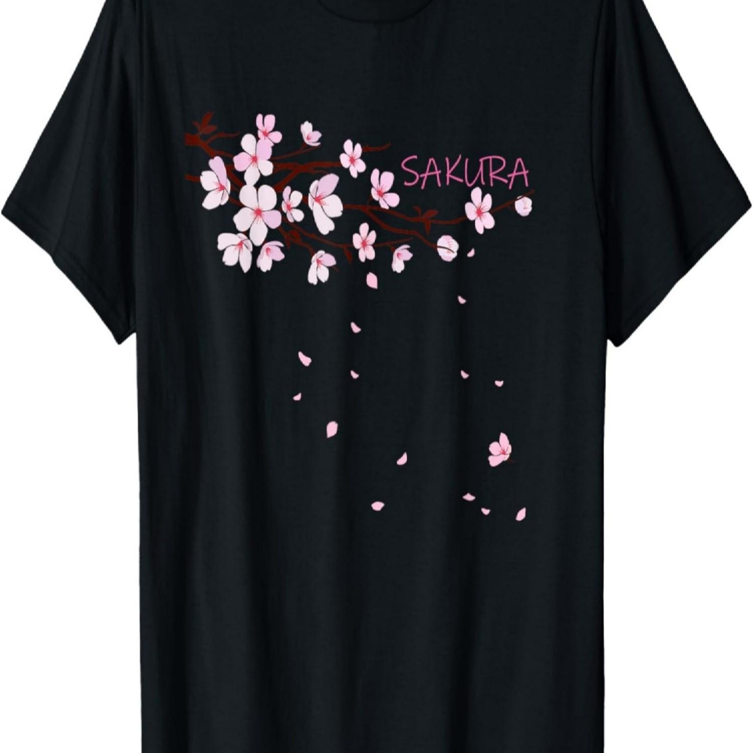 Tree Branch Sakura Cherry Blossoms  T-Shirt(1) S