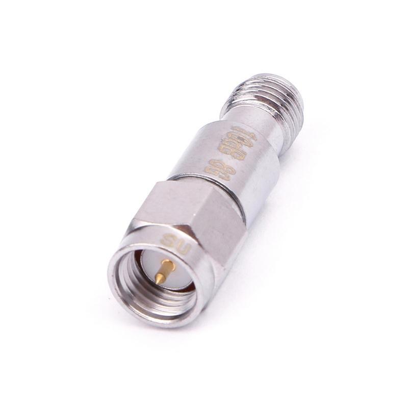 RF Coaxial Attenuator SMA Male to Female DC-6GHz 8GHz 2W 50ohm Used Communications Aviation Fixed Attenuator