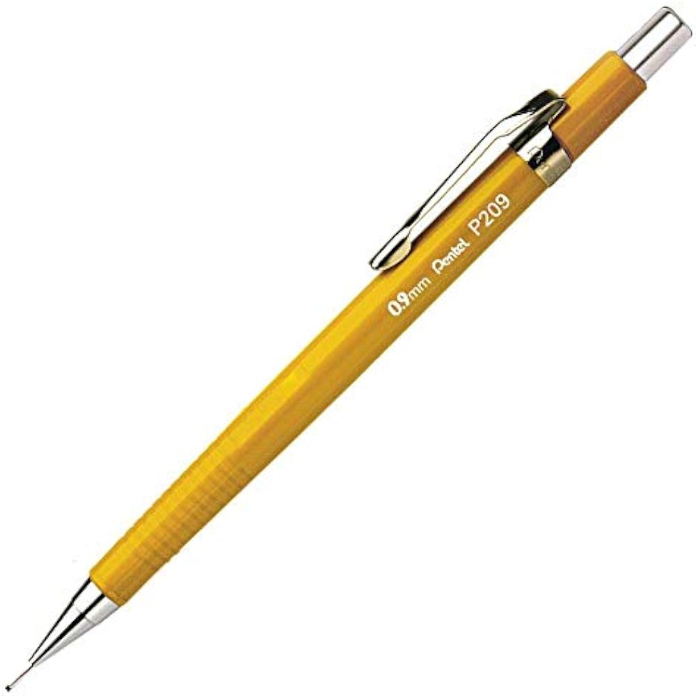 Kitera P209 Sharp Overseas Yellow Pentel P209-GKS