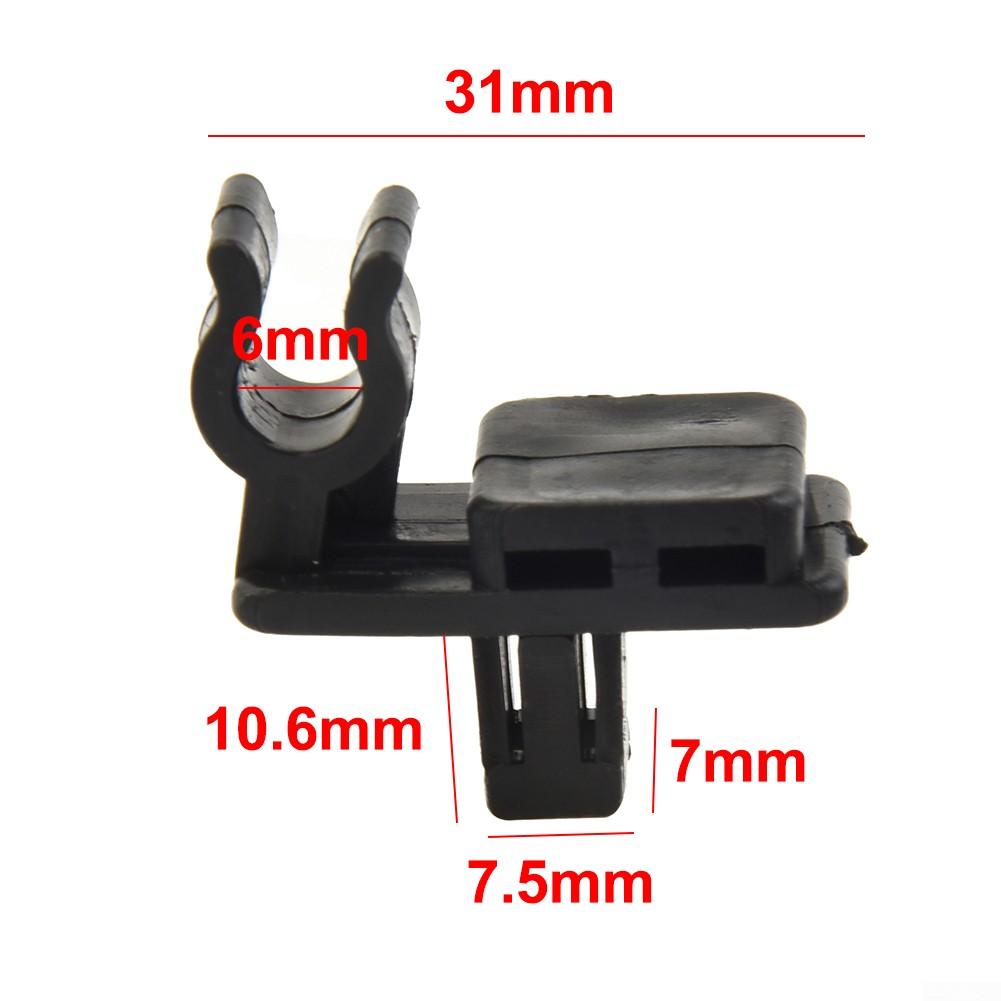 2pcs Hood Prop-Rod Clamp Clip Retainer For Isuzu TF TFR Trooper Car Accessories