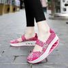 Fashion 2025 New Women's Shoes Hand Woven Casual Shoes Thick Bottom Breathable Single Sandals Slip-On Lazy Travel Shoe Chaussure Femme
