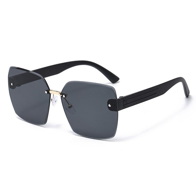 

Frameless Sunglasses Women S Sunglasses South East Asia Glasses Fashion Large Frame Skinny Face Versatile Pose Summer