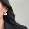 Light Luxury Natural Fritillary Shell Stud Earrings, Simple And Versatile Temperament, Advanced Sense Of Commuting, Daily Earrings, Women