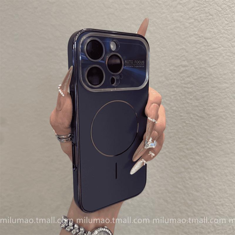 Seconds change iPhone17 Xingyu orange magnetic attraction for 17ProMax Apple 16 glass large window magnetic mobile phone case