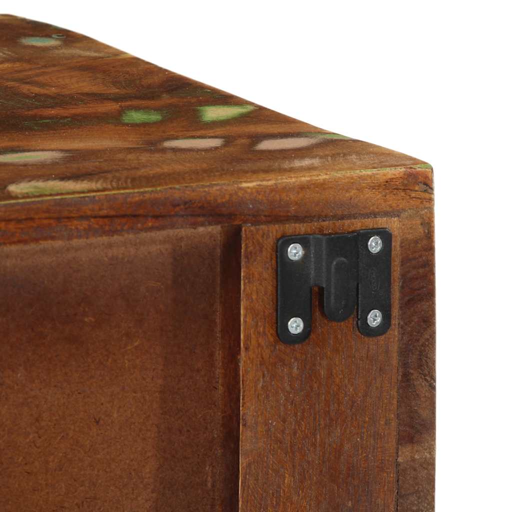 Wall Mounted TV Cabinet 60 X 30 X 19 Cm Solid Reclaimed Wood