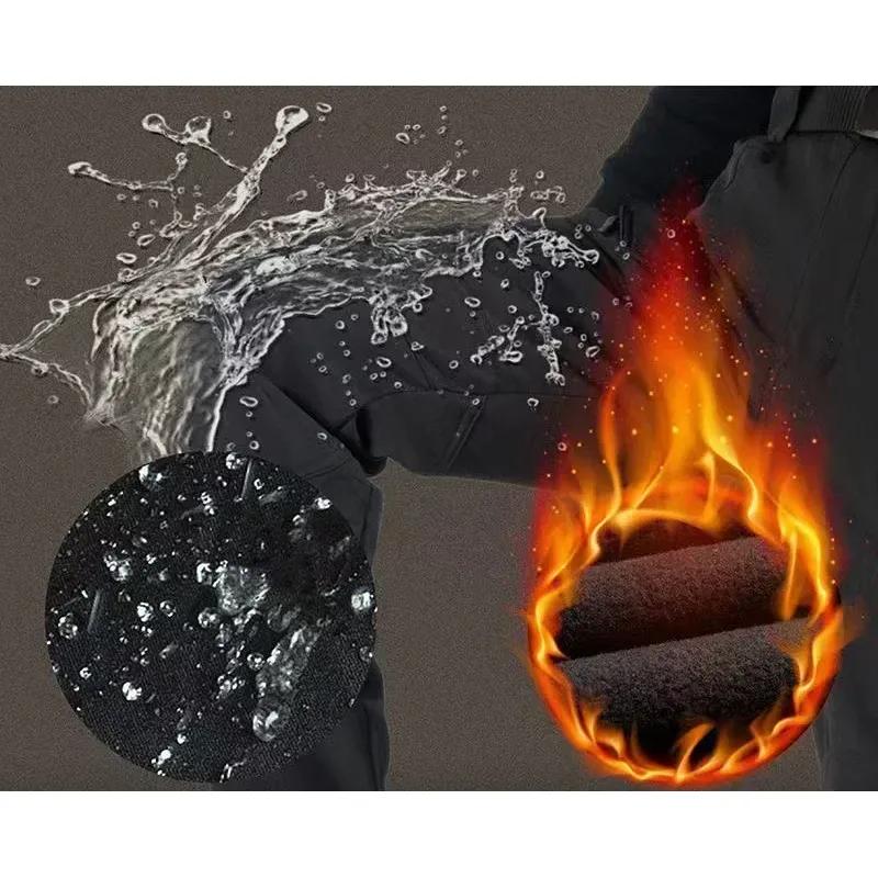 Men's Waterproof Outdoor Snow Softshell Warm Suit Warm Jacket + Warm Pants 2 Piece Sets