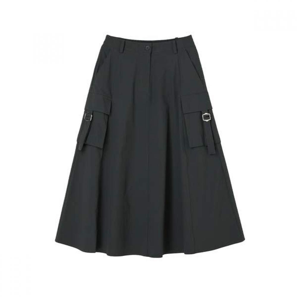 Lap Nylon Cargo Long Skirt As2ws463