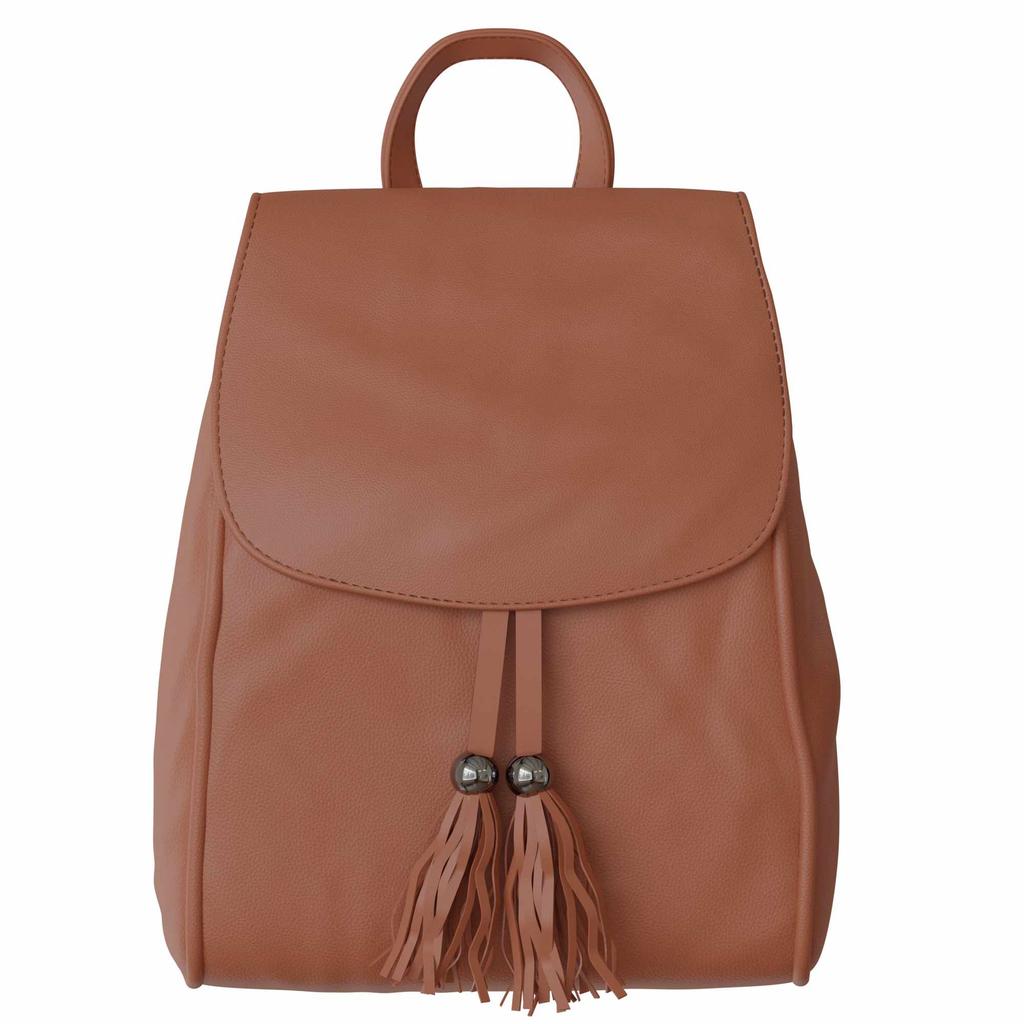 Damen Rucksack Kunstleder Vegan Freizeit Tasche
