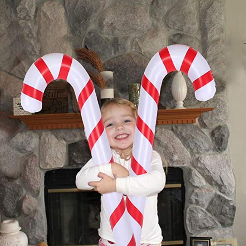 1pcs Christmas Inflatable Candy Canes Balloons