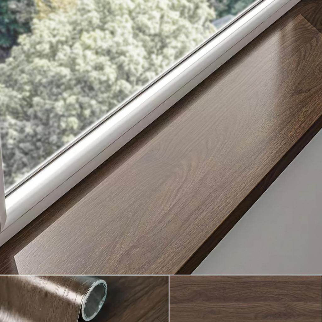 Fensterbank Bordüre Aufkleber - Einfach abziehen und aufkleben, Langlebig, Kratzfest, Retro-Stil, Fensterbankdeko