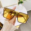 1Pc  Oversized Square Sunglasses Children Retro Mirror Lens Eyewear Shades Uv400 Protection Punk Sun Glasses