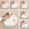 Soft Gauze Cotton Drool Towel Breathable Lace Bow Burp Cloth Baby Feeding  Bib  Nursing Essentials