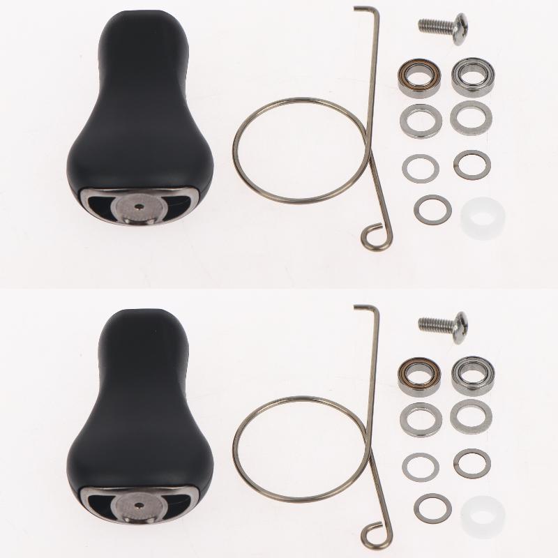 Fishing Reel Handle Knob Kit With Bearings And Screws Fishing Reel Rubber Grip Knob Replace Accessories