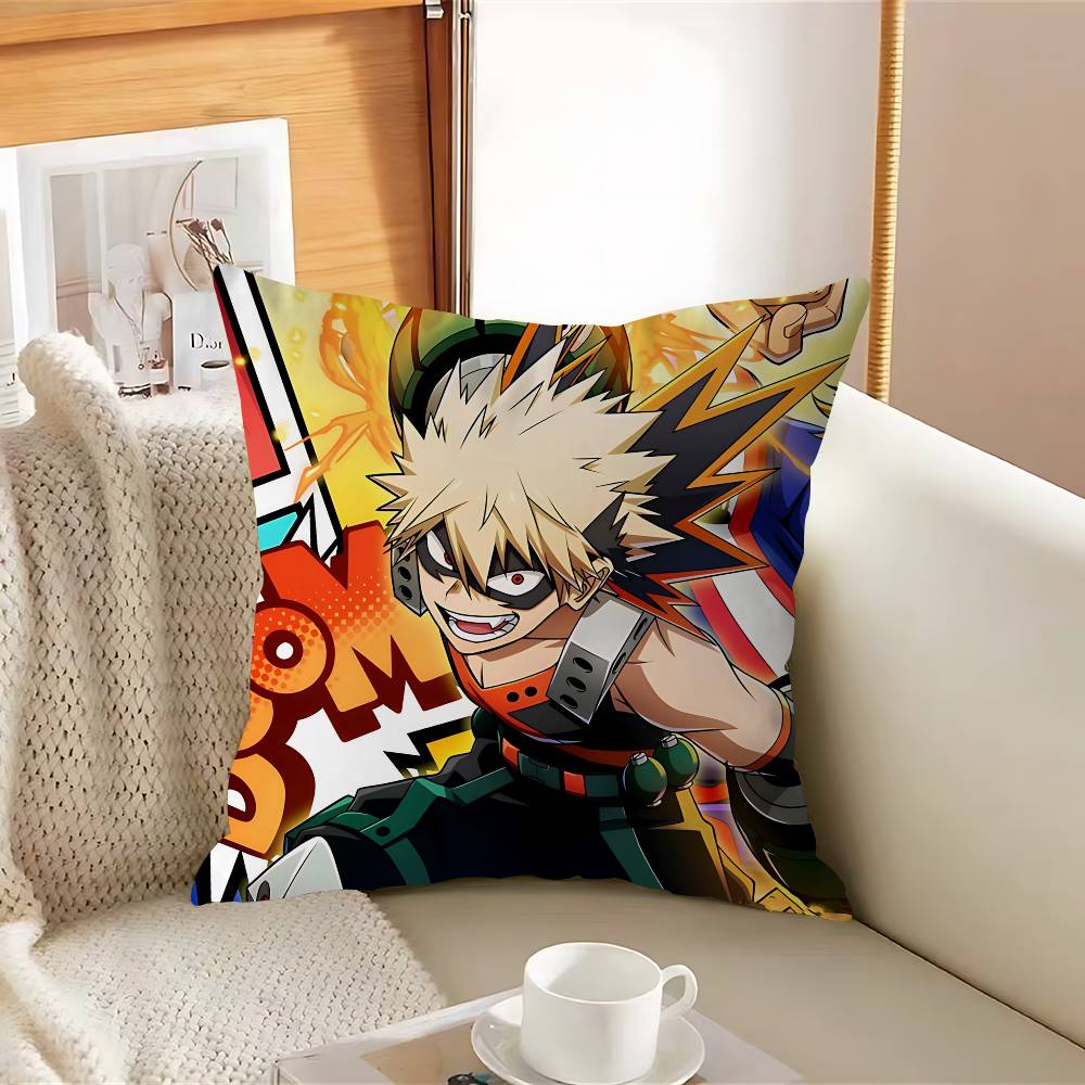 Katsuki Anime Bakugou Pillowcase Toon Gift Cushion Cover Bedroom Home Sofa Chair Seat Decor Pillow Case