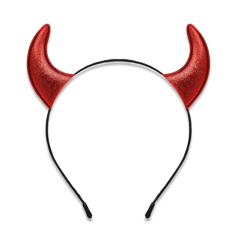 Halloween Devil & Spiderweb Headband with Bat Clip - Ghost Festival Party Costume Accessory