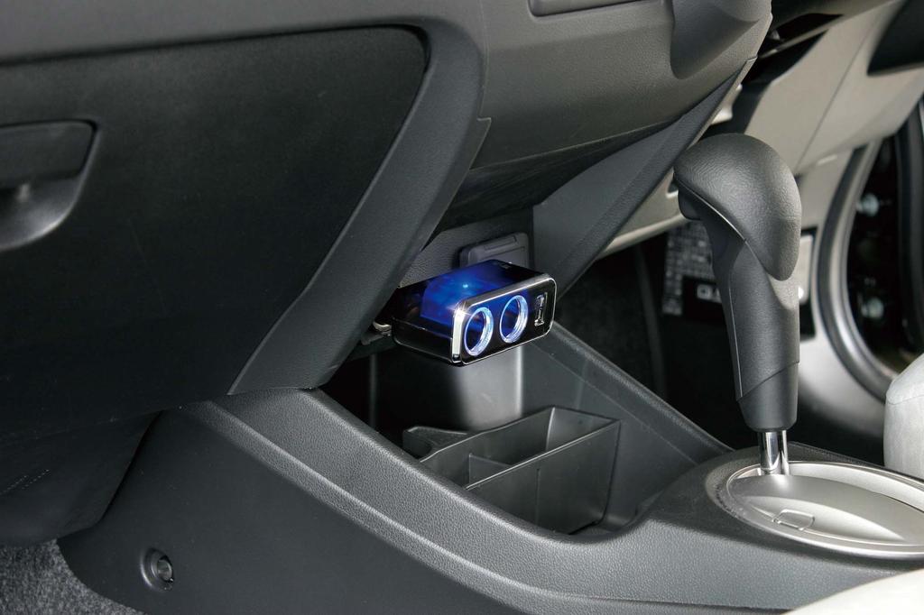 Napolex Fizz Car Cigarette Socket 2 USB Terminal 1 Port