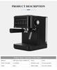 Italian Style Automatic Espresso Machine with Milk Frothing and High-Pressure Extraction