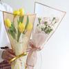 20/30/50Pcs Colorful Flower Wrappers Transparent Bag For Bouquet Flower Wrapper Waterproof Diy Gift Flower Decoration