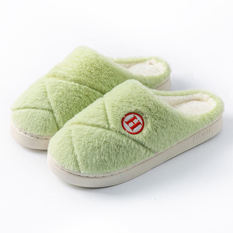 Warm Non-Slip Indoor Slippers for Men & Women - Closed Heel, Thickened for Autumn & Winter