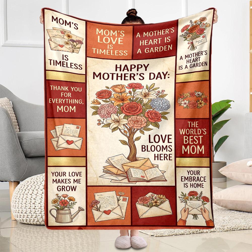Mother's Love And Strength Blanket Suitable for sofas,travel, living rooms also a good gift for friends and family Suitable for all seasons.