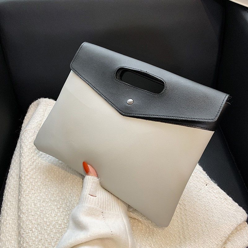 Retro Mode Handtasche Kleine Business Handtasche Minimalistische Aktentasche Koreanische Version Retro Lässige Clutch