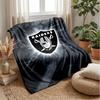 Las Vegas Raiders Flanell Fleece Decke Gemütlich Warm Überwurfdecke für Sofa Bett Reisen Ganzjahresnutzung