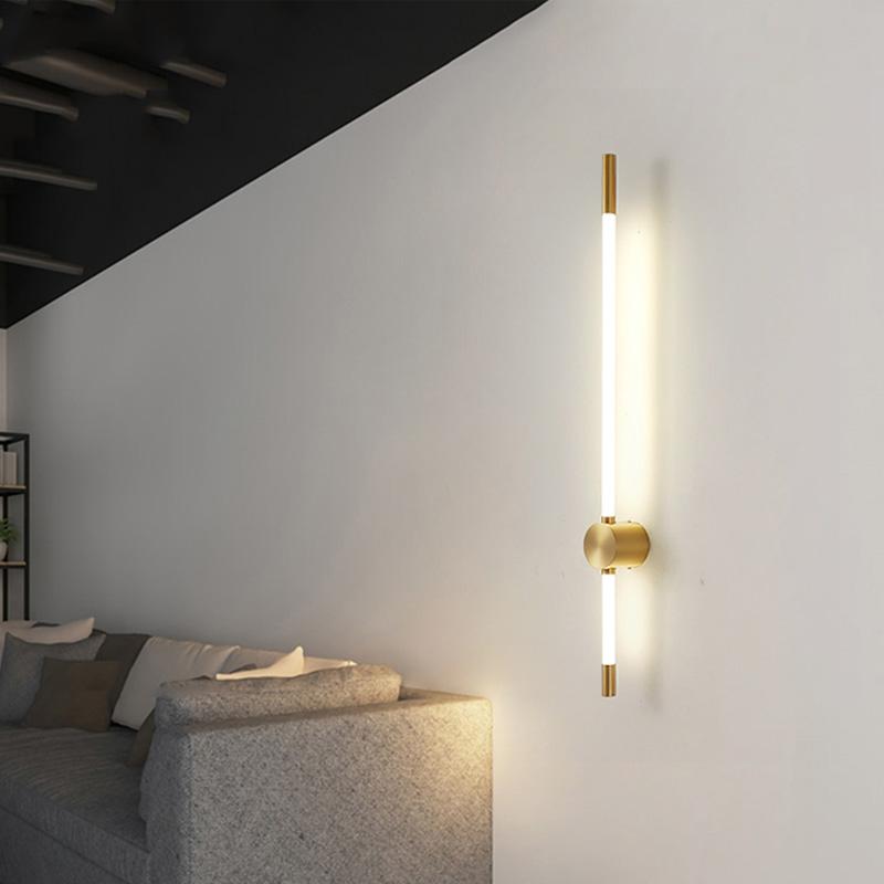 Simple and long Led wall lamp Nordic luxury home decoration wall lamp bedroom lighting stairs corridor indoor bathroom wall lamp