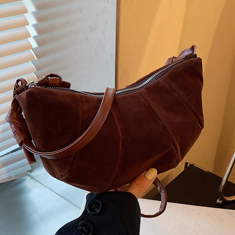 

Новая осенняя мода Повседневная и простая сумка кроссбоди и сумка-пельмень на одно плечо из Франции