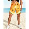 Sommerurlaub Herren Badeshorts 3D-Druck Fruchtmuster Sporthosen Neues Design Hosen Personalisierte Kleidung