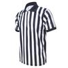 [Top Tie] Men's Referee Uniform, Short-Sleeve Shirt, Sweat-Wicking, Quick-Drying, Lightweight, with Zipper, for Soccer, Basketball, and Other Sports -