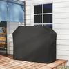 Grill Cover, BBQ Cover, Weatherproof Gas Grill Cover with Velcro Fasteners, Oxford, Black, 147 x 61 x 120 cm