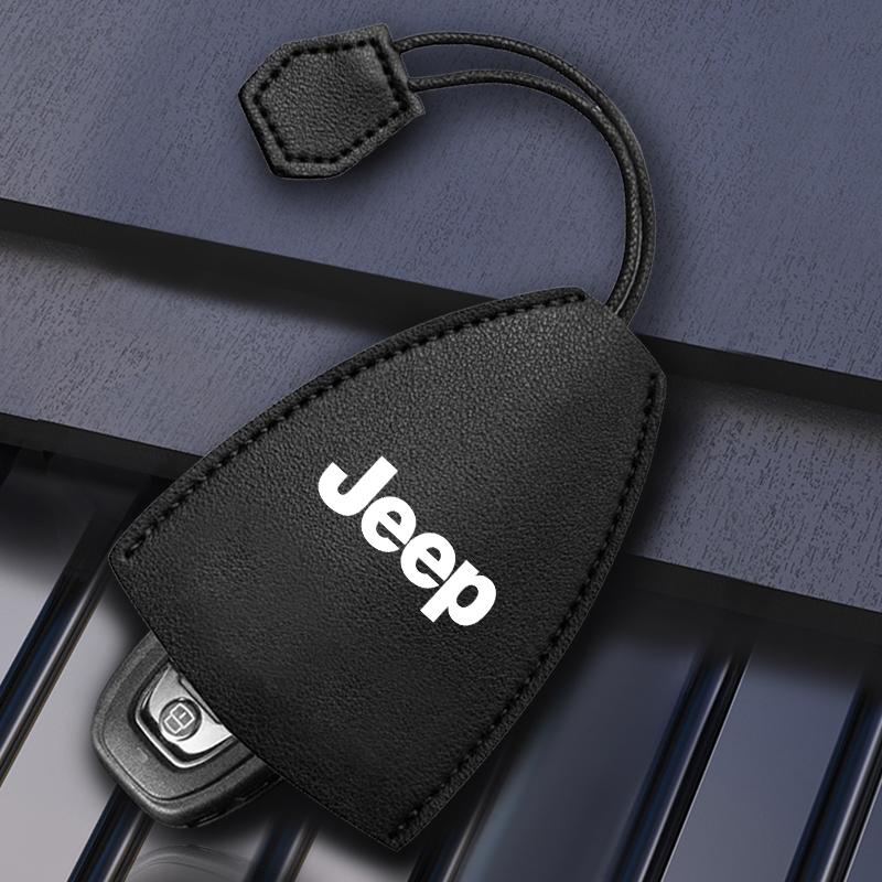1 Stück Autoschlüssel Schutzhülle Tasche Autoschlüsselhülle Abdeckung Auto Schlüsselanhänger für Jeep Renegade Compass Grand Cherokee Wrangler Jk Gladiator