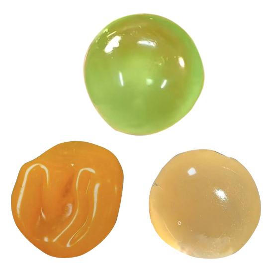 Green Grape Squeeze Toy Anxiety Relief DIY Shapeable Coconut Oil Stress Ball Soft Stretchy Moldable Transparent Ball Sensory Fidget Toy Party