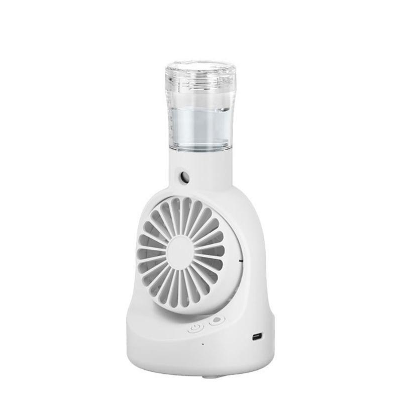 Small Desk Fan Powerful Spray Fan Small Pocket Fan Lightweight Rechargable Fan Misting Spray Fan Plastic Material