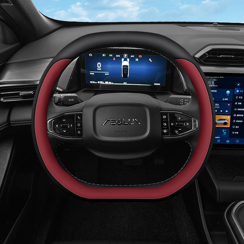 Genuine Leather Anti-Slip Steering Wheel Cover for Dongfeng Fengshen L7 - Ultra-Thin, Sweat-Proof, Universal Fit