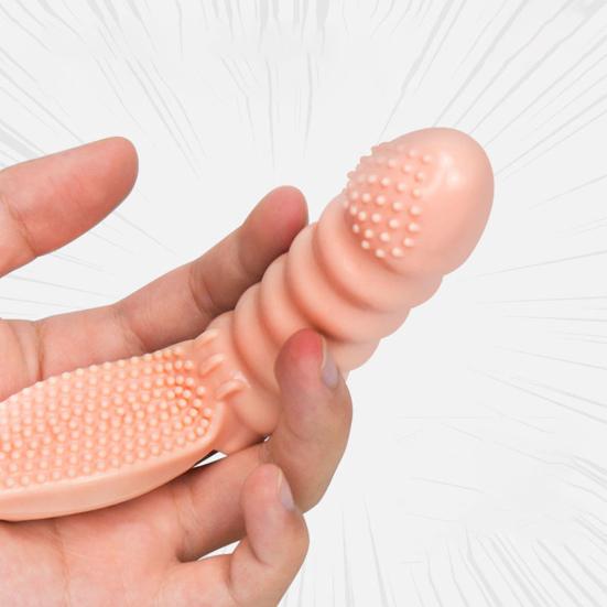 1Set Vibrator Thickening Increase Climax TPE Functional G Spot Sex Masturbator for Female