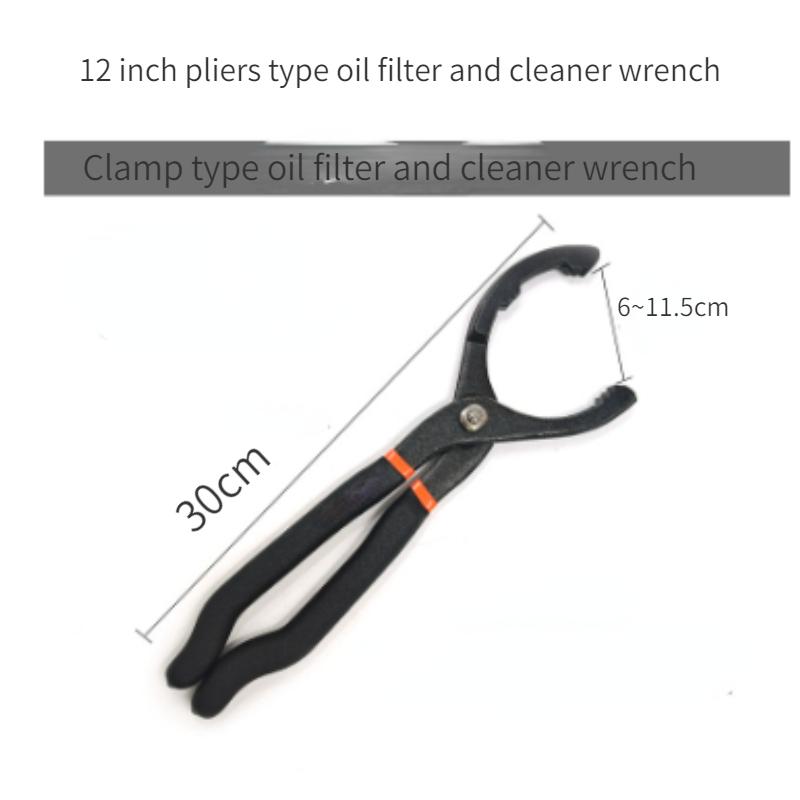 10Inch Long Handle Grip Oil Filter Pliers Universal Adjustable Oil Filter Wrench For Motorcycle Manual Auto Truck Hand Tools