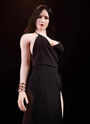WOOM TOYS C1901B Beautiful Black Evening Dress for Scale Action Figure and Head Not [TOYBARJAPAN] 1/6 (Body Included)