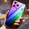 Gradient Phone Case for iphone 17  pro max iphone17 Air Tempered Glass Hard Back Cover for Apple iphone17pro Candy Color Pattern