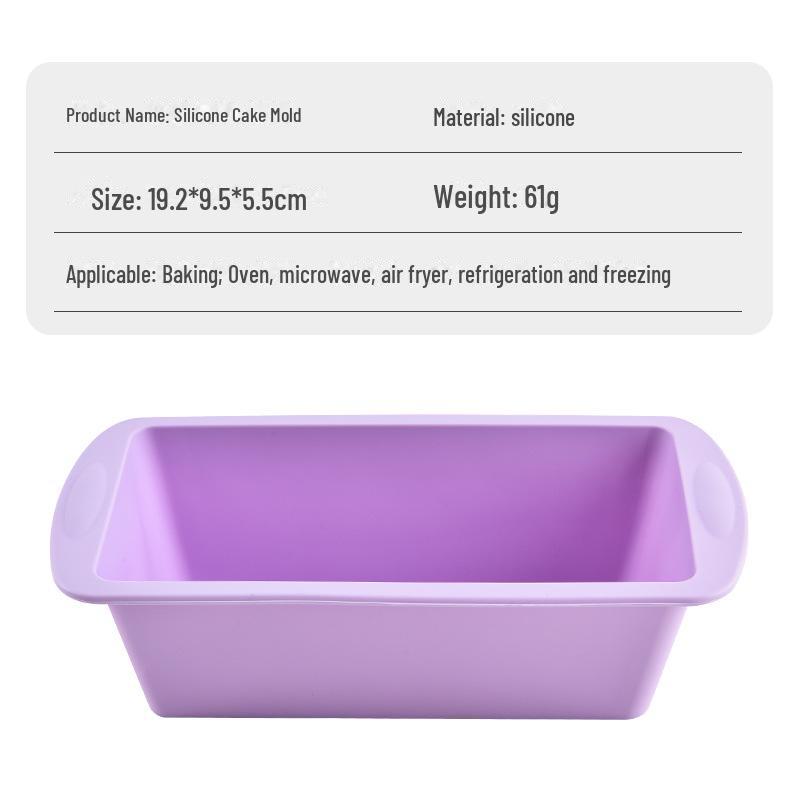 Rectangular DIY Silicone Baking Mold with Double Ears - Toast and Bread Mold