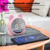 C2 Cute Cat Kids Alarm Clock Mirror Table Clock Digital Alarm Clock Bedside Clock Children Sleep Led Clocks