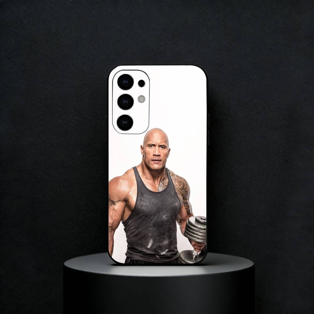 The Rock Dwayne J-Johnson Phone Case For Samsung S25,24,23,22,30,21,10,9,Ultra,Plus,FE 5G Black Soft Case Samsung S22ULTRA5G