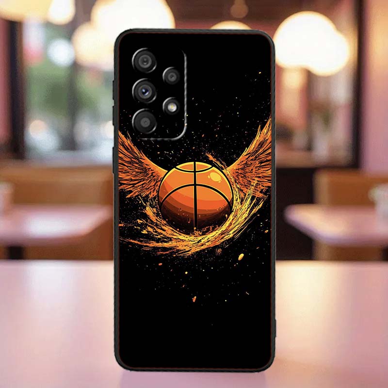 

Спортивный баскетбольный крутой Чехол Для Samsung A41 A35 A34 A33 A32 A25 A24 A23 A21s A06 A05 A04 A03 Note 10 20 Ultra 5G Черный Galaxy A06