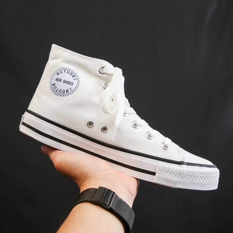 Retro Classic High-top Canvas Shoes Men's Shoes Casual Versatile College Style Couple Shoes Student Shoes Rubber Shoes Skateboard Shoes