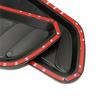 Carbon Fiber Universel Capot de Voiture Scoop Prise d'Air Vent d'Évacuation Rapide Garniture Décorative Style 2 Pièces Décoration Extérieure